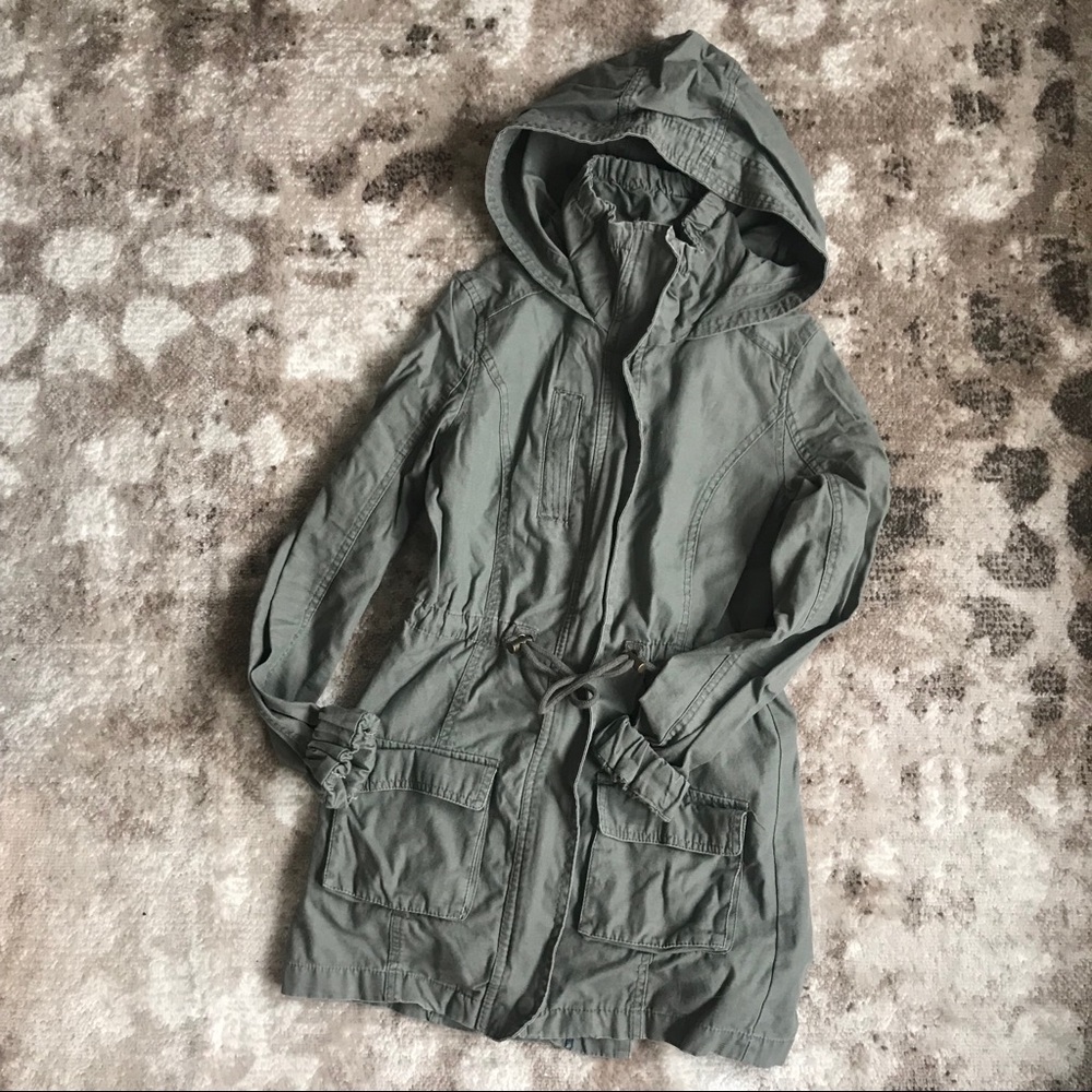 Women’s Green Military Style Spring Jacket